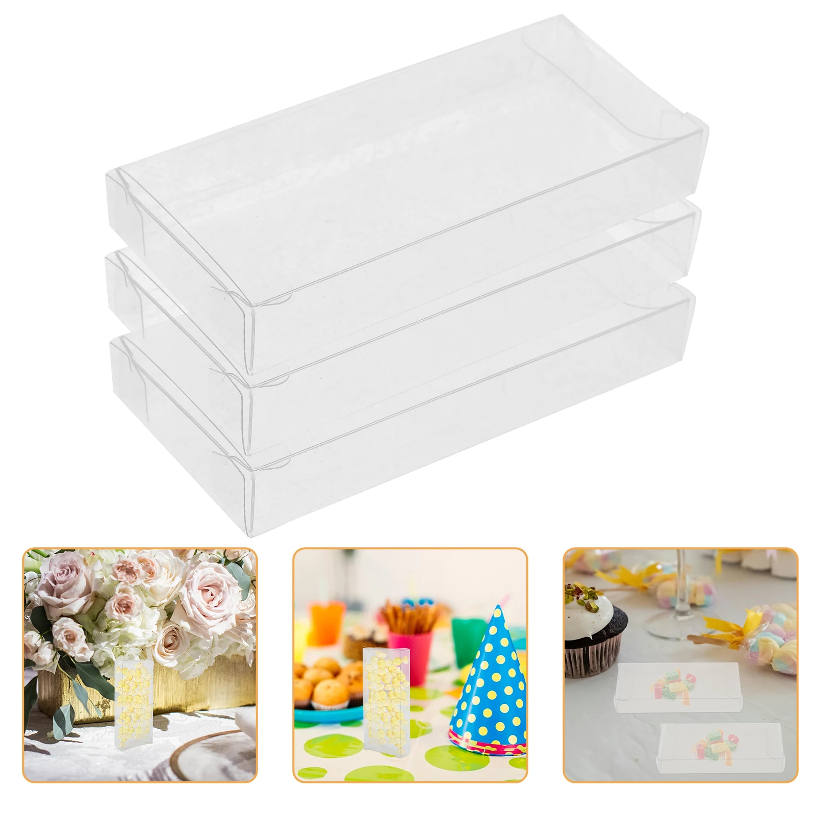 

12 Pcs Transparent PET Box Clear Boxes Party for Candies Candy Favor Decorative Small Mother's Day