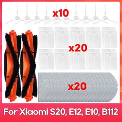 Fit For ( Xiaomi Robot Vacuum S20, D106, E12 E10 B112 ) Part Accessories Main Side Brush Mop Filter Robot Vacuum Cleaner Kit