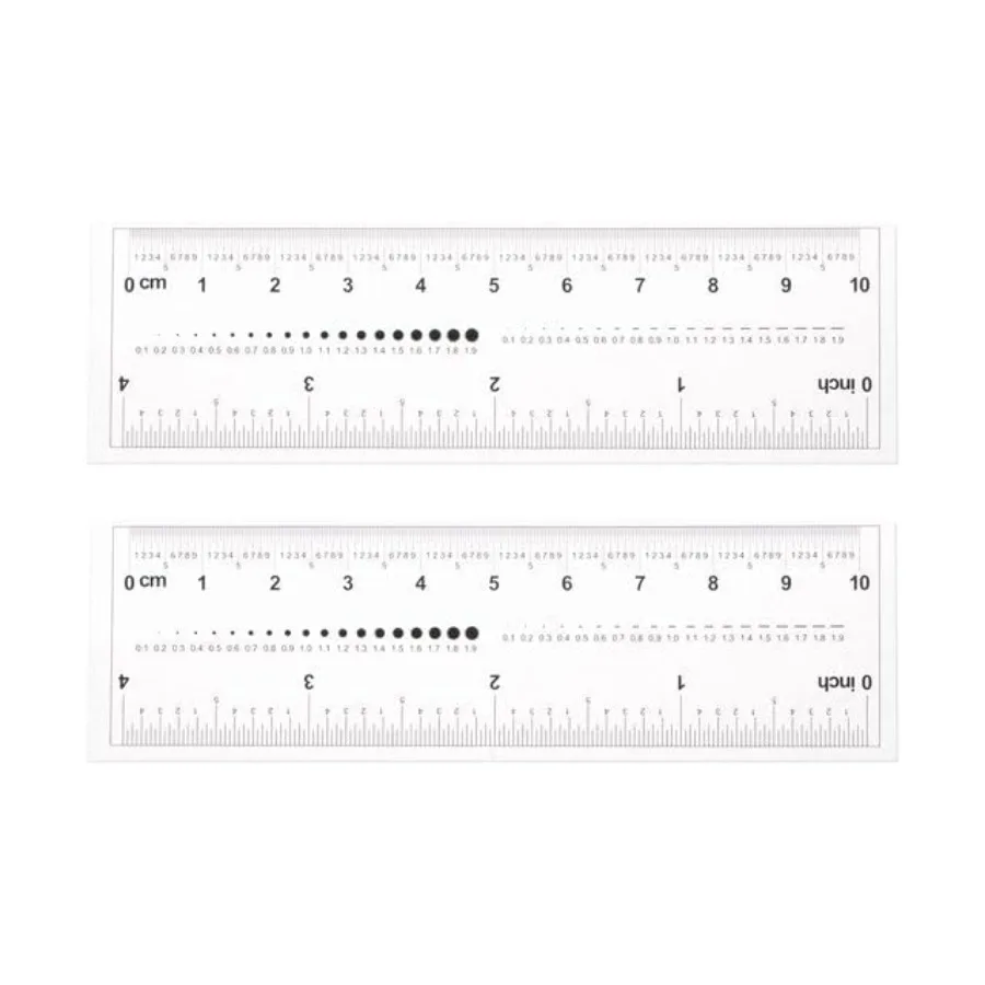 

Factory Teaching: Transparent Plastic Foldable Ruler 4 Inch 0.1mm Scale Flexible Calibration Tool for Drafting and Soft Measuri