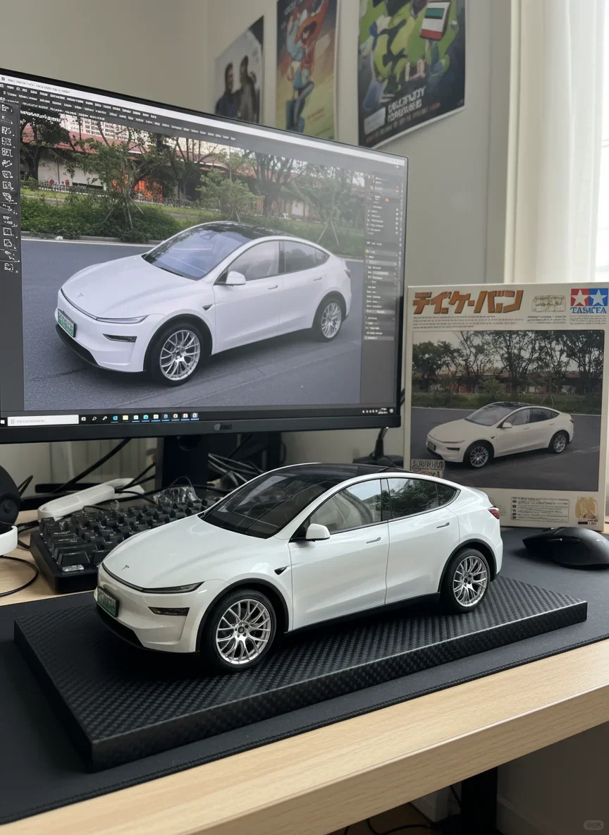 1:32 Model Y Alloy Car Model Sound and Light Pull Back Children's Toy Collectibles Birthday gift