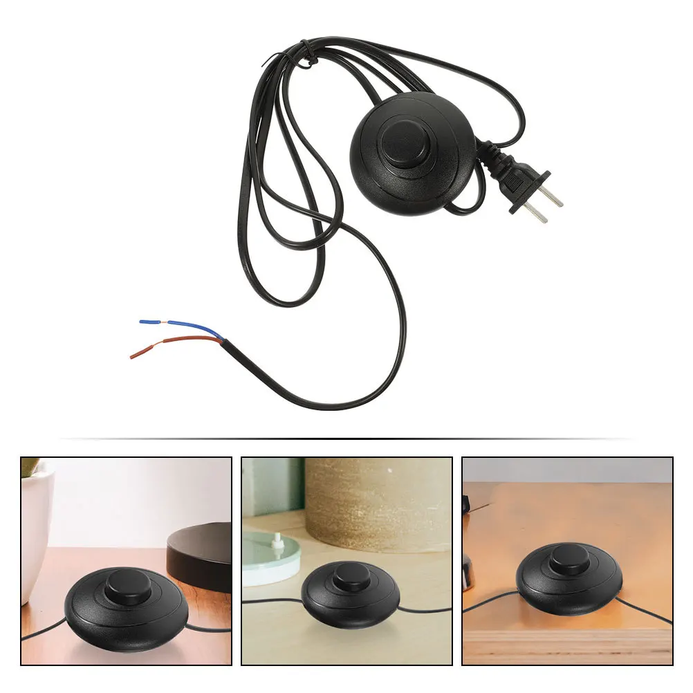 

Extension Cord Lamp Foot Switch Pedal Button Cn Flat Plug Foot Operated Light Switch for Home Xmas Push Button Extension Cord