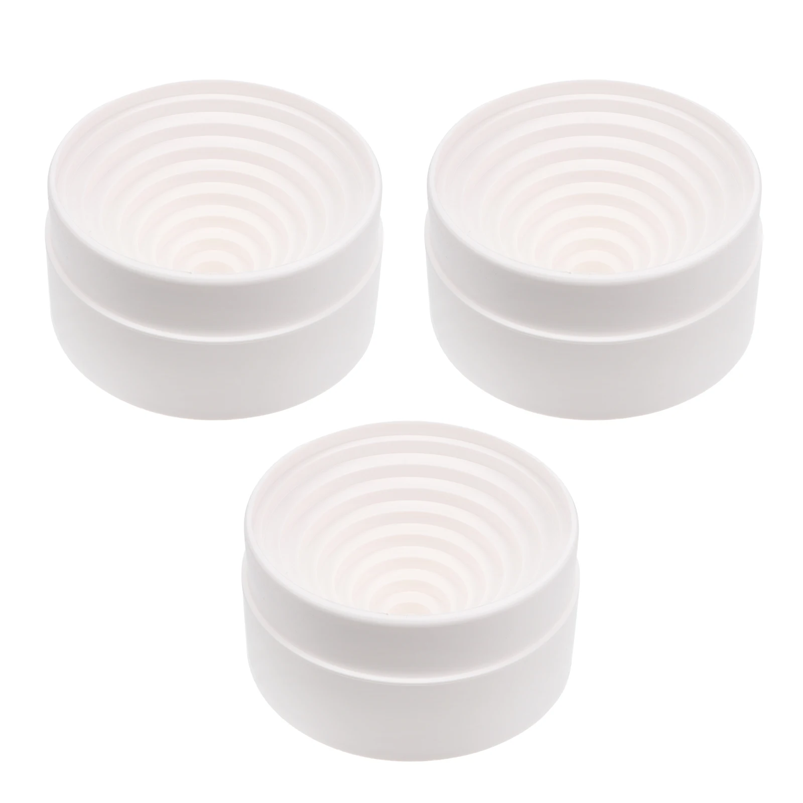 

3 pcs Flask Holders 90mm Plastic Round Bottom Lab Equipment Chemical Resistance Sturdy Stackable Teaching Supplies