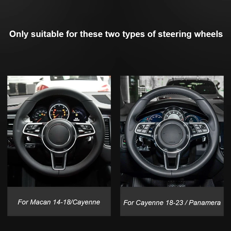 For Porsche Cayenne Macan Panamera Car Emblem Badge Steering Wheel GTS Decoration Trim Sticker Interior Modification