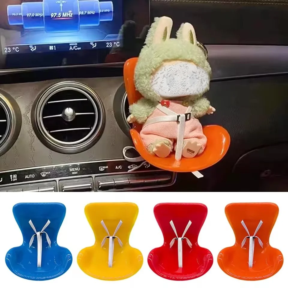 Asiento de seguridad para muñeca, sofá de coche, segunda generación, accesorios para asiento de seguridad para fiesta, decoración de salida de aire para coche