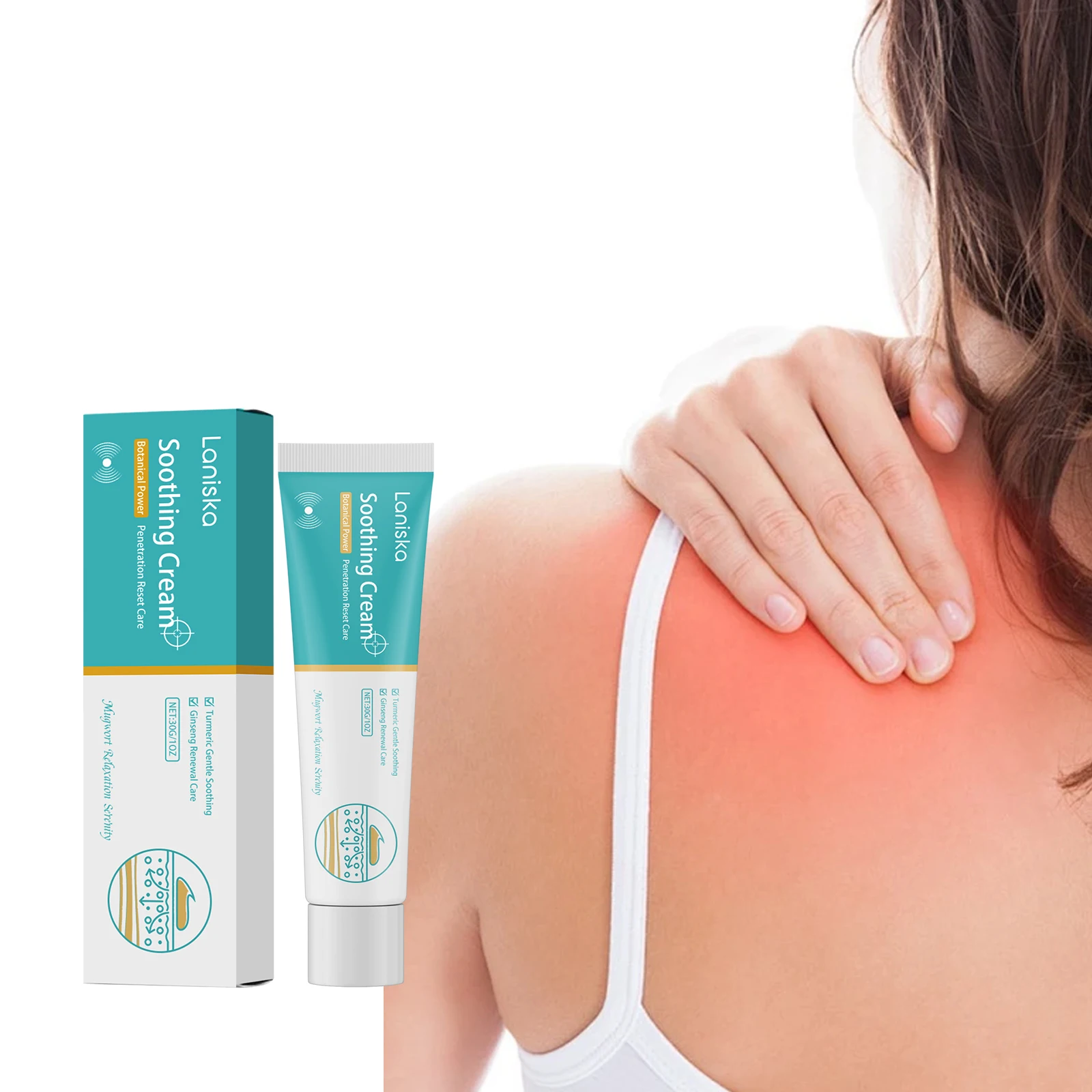 Laniska Shoulder Soothing Ointment Eases Muscle Pain After Long Sitting Optimize Body Comfort For Daily Fatigue Relaxation 30g