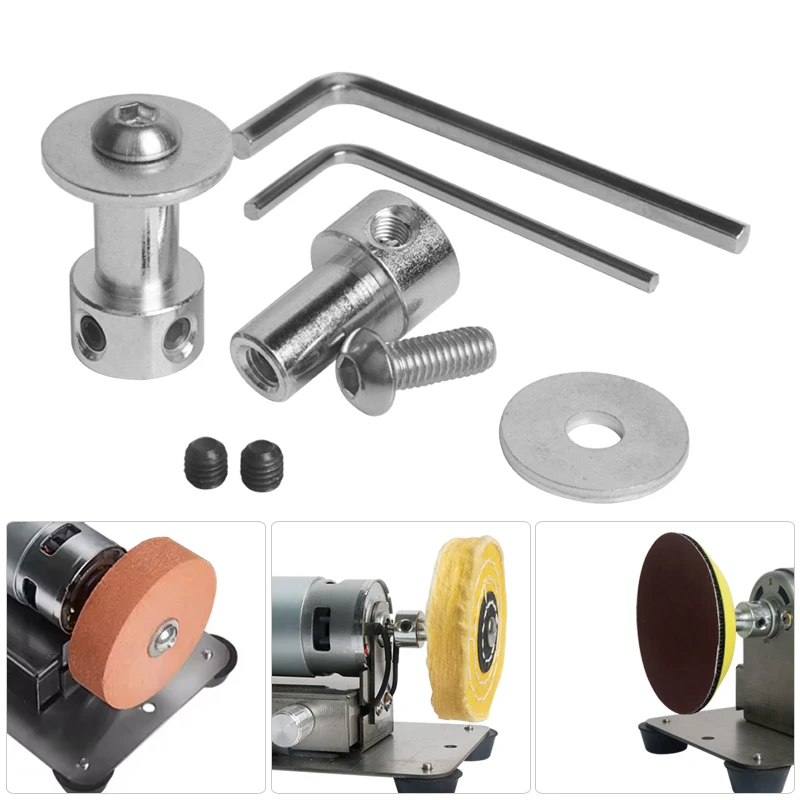 2PCS/Set 5mm Aluminum Rod Adapter Shaft Saw Blade Shaft Grinding Wheel Shaft Cutting Machine Modification