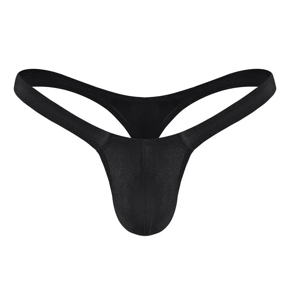 Men\'s Low-rise Sexy Panties T-back Thongs Small Size Pouch G-Strings Underwear Lingerie Man Bikini Briefs Shorts