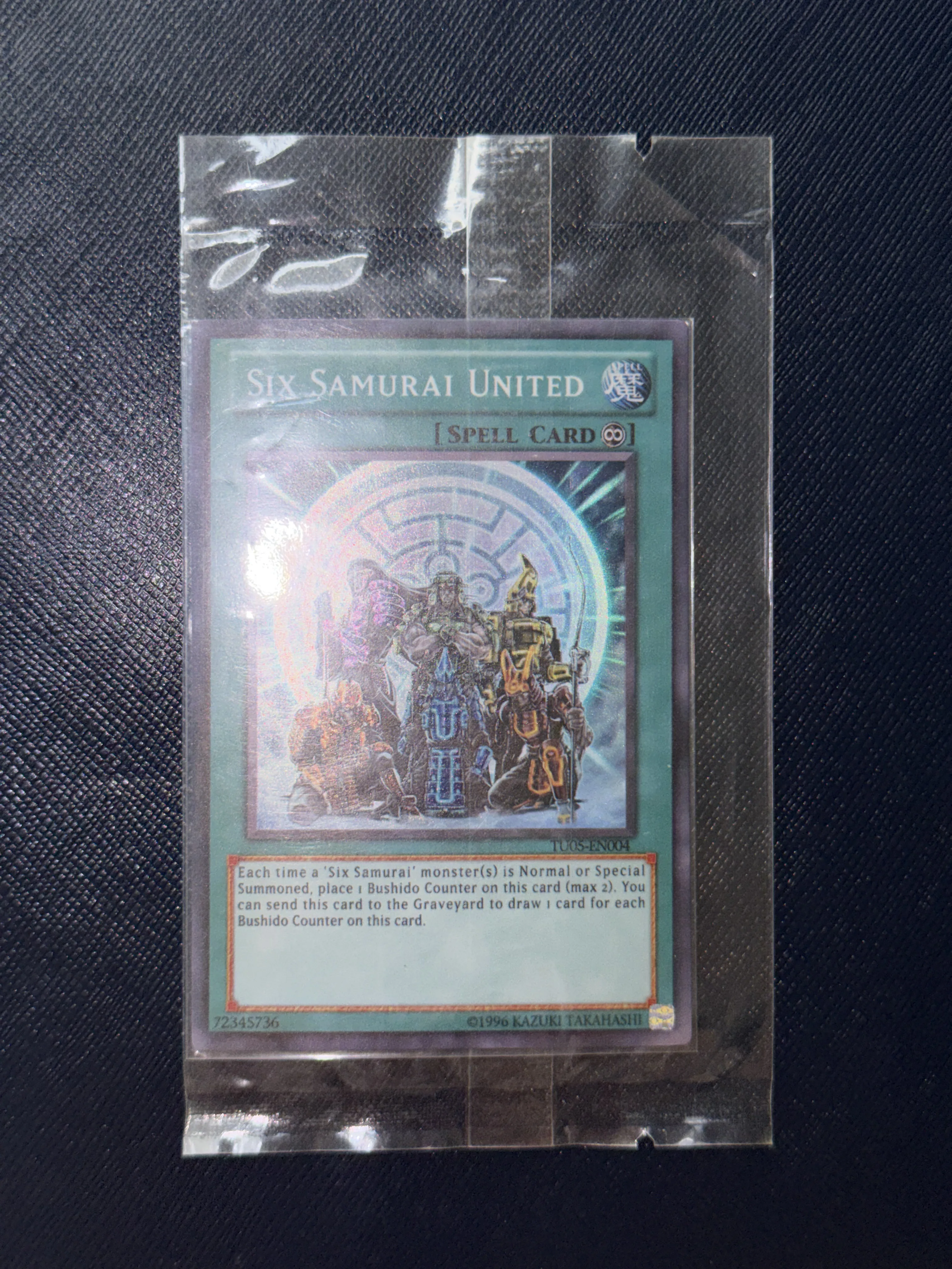 Yu-Gi-Oh! DIY Custom Card Six Samurai United TU05-EN004 Holographic Collectible Gift for Anime Fans Kids TCG Players