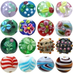 Oval Engraving Retro Style Pure Handmade Lampwork Glass Beads For Crafts Charm Bracelets/Earring/Necklace DIY Jewelry Making