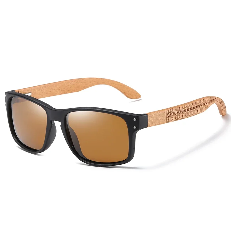 Wooden Sunglasses for Men and Women Handmade Reinforced Hing Sunglasses Men Polarized Eyewear Outdoor Driving Sun Glasses image 6