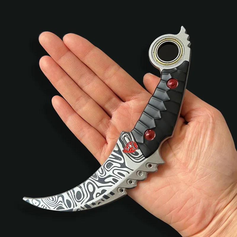 18センチメートル ‌ アリーナブレイクアウト: インフィニット ‌   三日月爪ゲーム武器レプリカ回転グッズデスク装飾ギフトおもちゃ