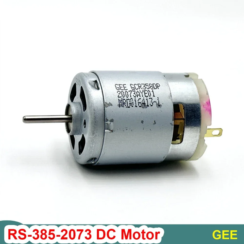 Mini RS-385-2073 DC Motor DC 6V 12V 24V Hair Dryer Hot Air Gun Household Appliances Toy Drilling Machine Motor Massage Sticker