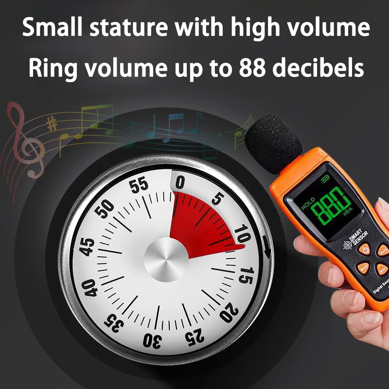 Mechanical Kitchen Timers Pomodoro Eggs Cooking Timer Professional Kitchen Cooking Magnetic Digital Timers Desktop Timer Gadgets