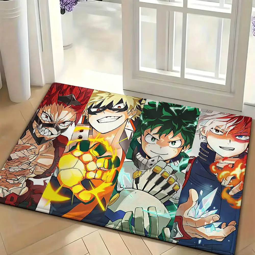 M-My Hero Academia Anime Bedroom Decor Carpet  for Living Room Thick Plush Study Floor Mat Home Fluffy Soft Rug