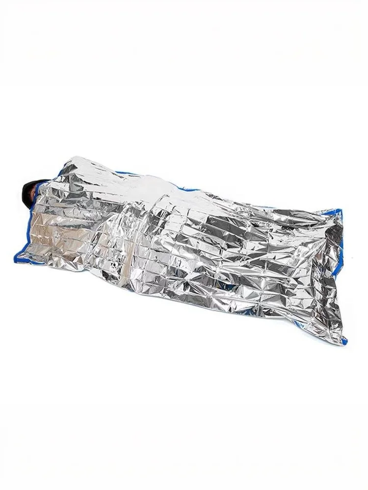 Emergency Sleeping Bag Waterproof Portable Survival Outdoor Camping Gear Thermal Sack First Aid Rescue Kit Mylar Blanket