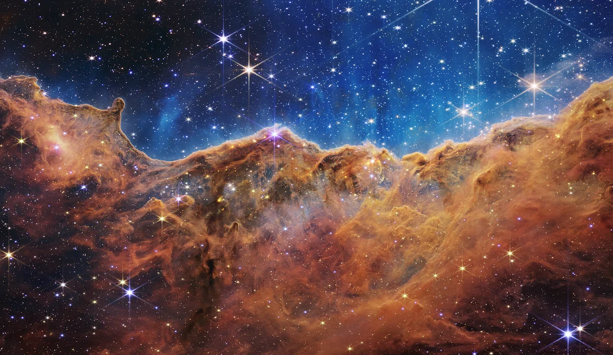 

Carina Nebula James Webb Space Telescope, Art Picture Print Silk Poster, Home Wall Decor