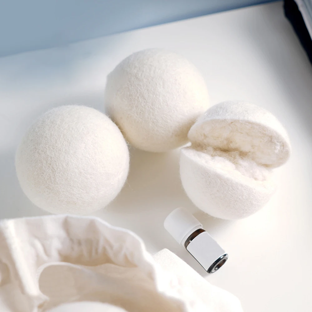 Reusable Wool Dryer Balls Softener Laundry Home Washing 4/5/6/7/8/9/10cm Fleece Dry Kit Ball Useful Washing Machine Accessories