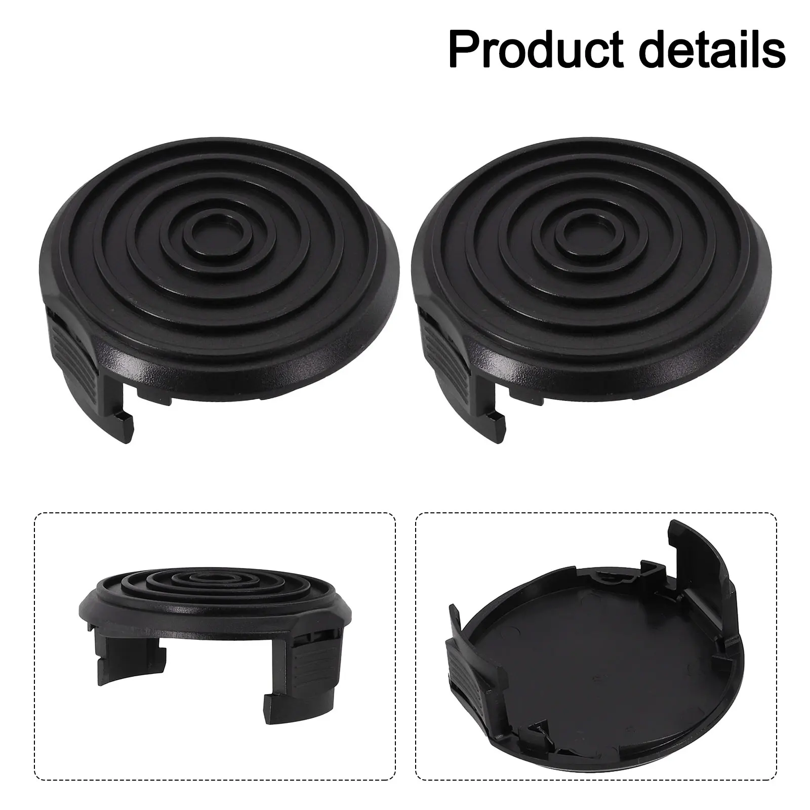 2Pcs Trimmer Spool Line Cap Cover For WA0037 WG168 WG184 WG191 40V & 56V String Replacement Part Accs 2Pcs Trimmer