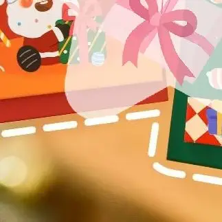 

2026 Portable Pocket Calendar Christmas-Themed Mini Cartoon Desk Decoration And Gift Ideal for Home Office