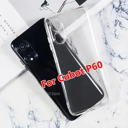 Full Protective Transparent Phone Case For Cubot P60 Back Cover Soft Black TPU Cover For Cubot P60 P 60 Cubot Silicone Case Skin