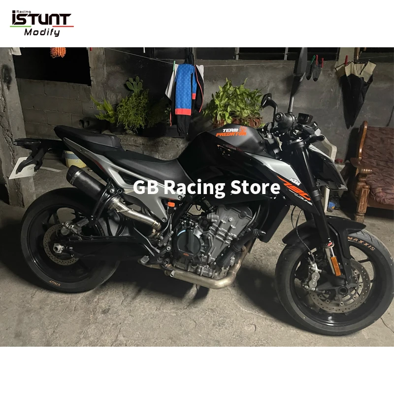 Slip On for DUKE 790 2018 2019 2020 Motorcycle Exhaust System Middle Mid Link Tube Exhaust System Connect 50.5MM Muffler
