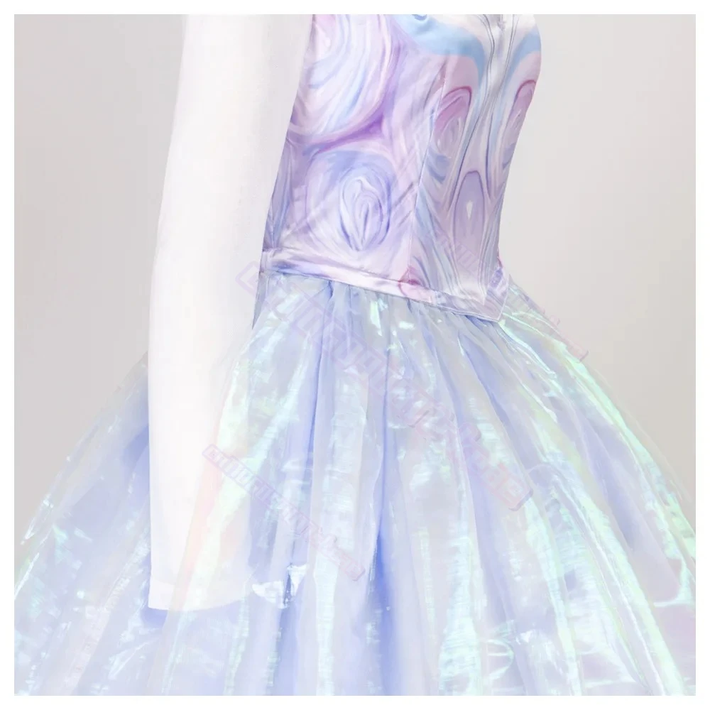 فيلم جديد شريري غليندا تأثيري حلي الساحرة المرأة فستان الأميرة تنورة الزفاف موحدة حفلة تنكرية كرنفال الملابس الزي