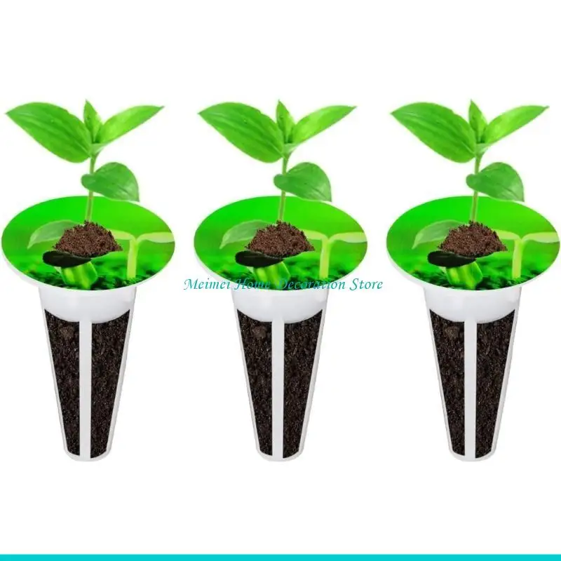 

H7BF 100/120Pcs Labels Sticker Round Sticker Hydroponic Garden Label Plant Growth Basket Label Stickers for Seedling