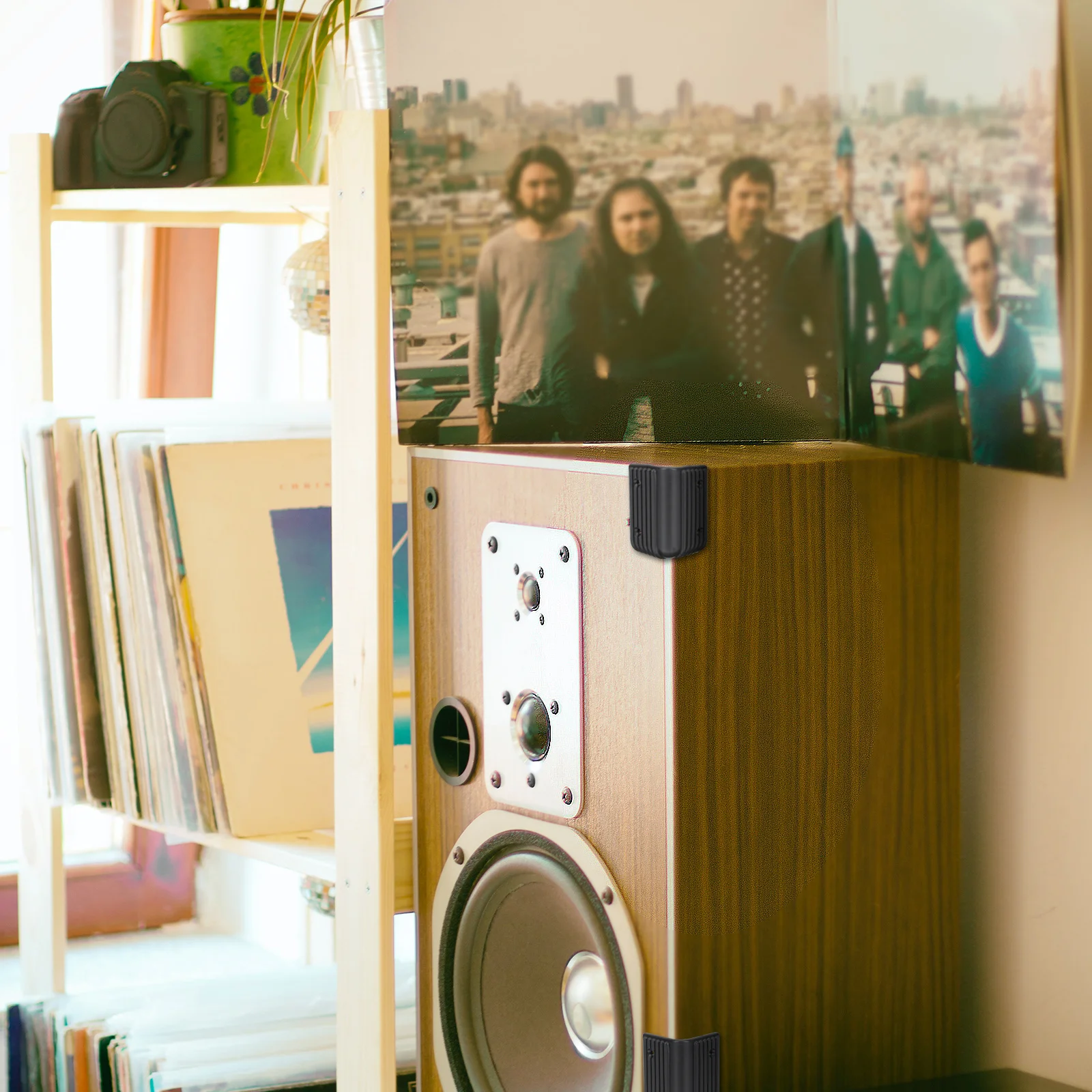 10 قطعة واقي زوايا مكبر الصوت زوايا واقية بلاستيكية مضادة للتصادم لخزائن مكبر الصوت واقيات زوايا الأثاث