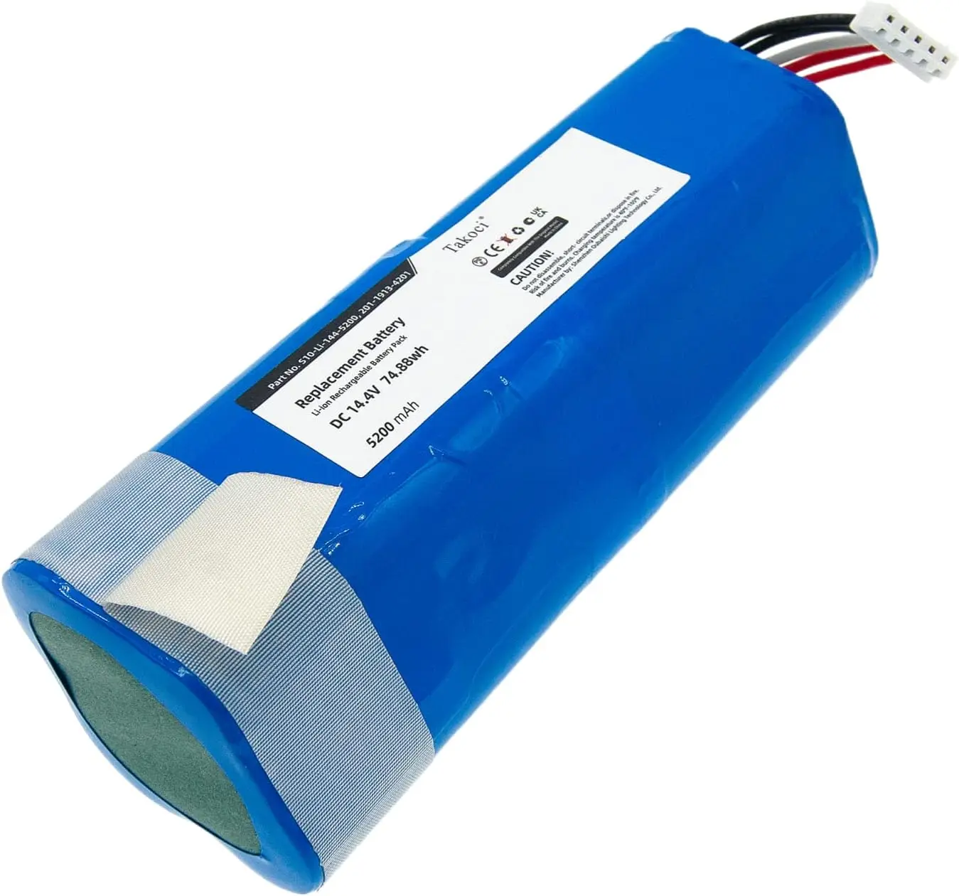 

Replacement Battery 5200mAh for Yeedi, Ecovacs Vac Robot Vacuum, Deebot T8 S10-Li-144-5200, S10-Li-144-5200, 201-1913-4201