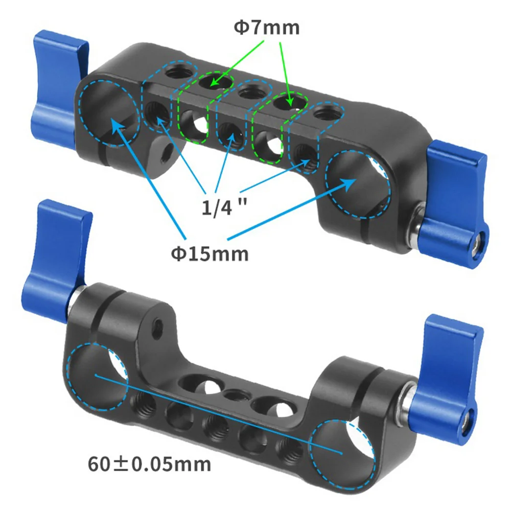 a93p-leve-duplo-15mm-haste-bracadeira-railblock-com-1-4-furos-de-parafuso-para-camera-dslr-haste-suporte-ombro-para-siga-foco