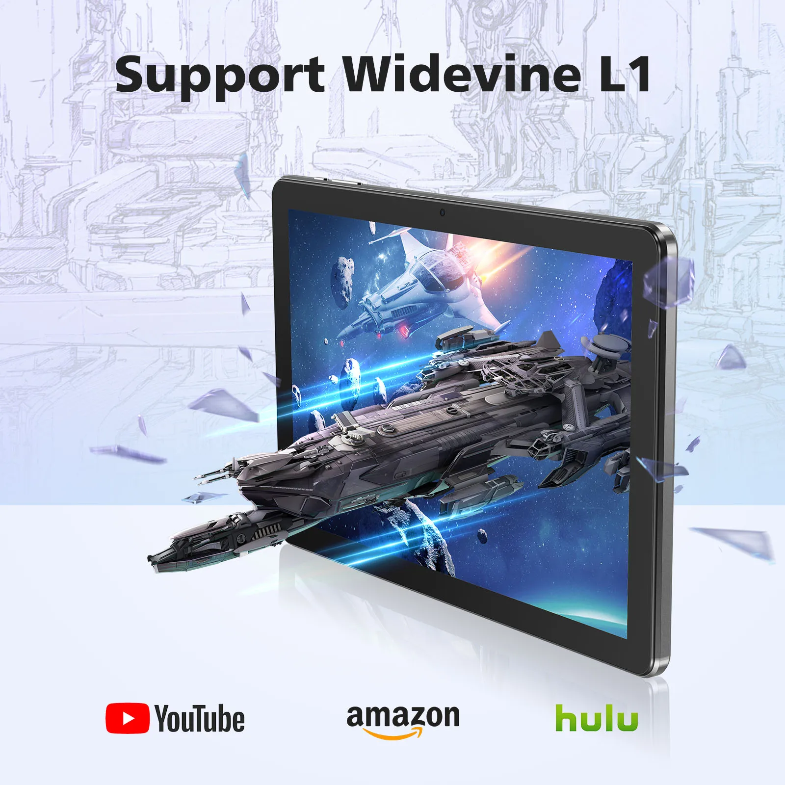 DOOGEE T10W Tablet PC Android 14 10.1 inch TÜV Certified Display