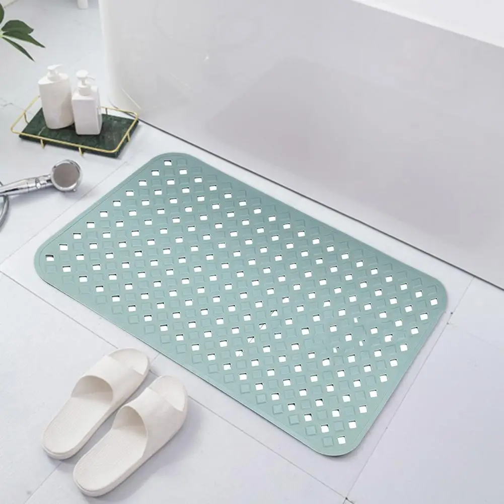 Bathroom Anti-slip Mat Slip-resistant Bath Mat Comfortable Cushioned Anti-slip Bath Mat with Hollow for Easy for Bathroom