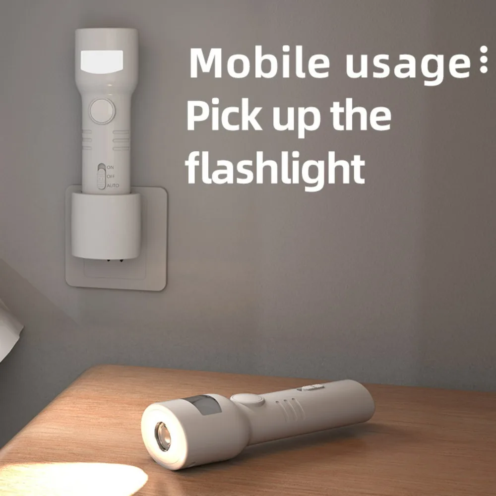 Portable Lightweight Smart Bedside Night Light - Rechargeable Motion Sensor Lamp Auto-On When Detected & Auto-Off After Leaving