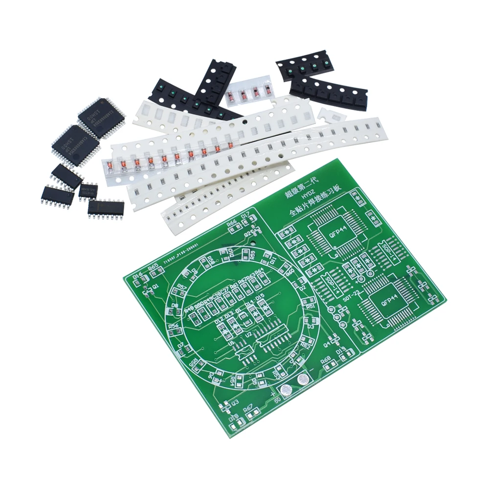 Smart Electronics Batch welding exercise board kit patch NE555 + CD4017 rotary lamp DIY skill training laboratory