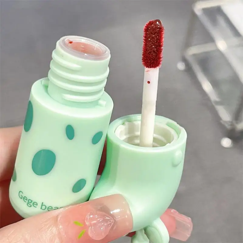 Kristall glänzende Lippen glasur Spiegel niedlichen Bären Lip gloss wasserdicht transparent nackt flüssig Lippenstift Lippen Mädchen Make-up koreanischen Make-up