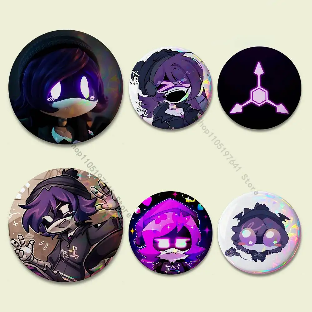 

M-Murder Drones UZI Badge on Backpack Clothes decoration Tinplate Round Brooch Funny Custom Gifts for Friend