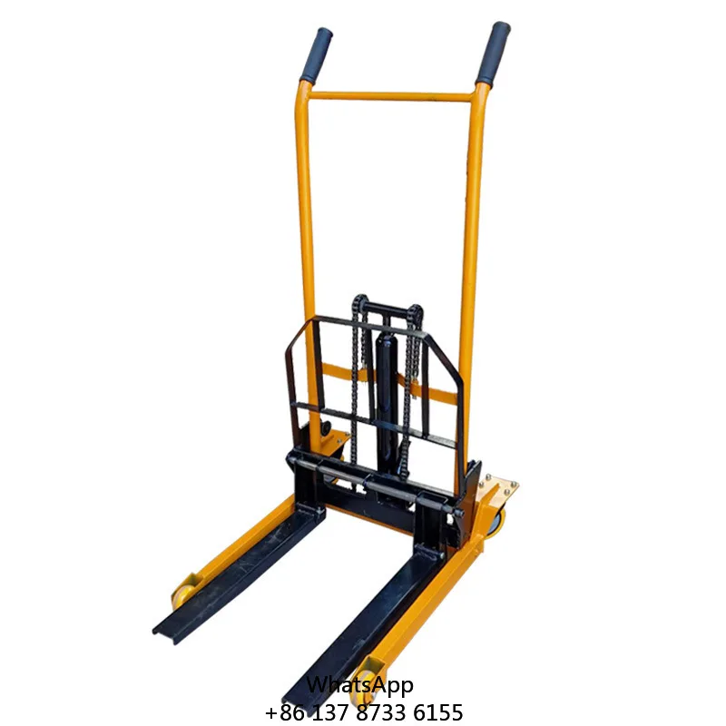 Mini Foldable Forklift Portable Manual Pallet Truck Lightweight Compact Home-use Lift Truck Vehicle-mounted Forklift