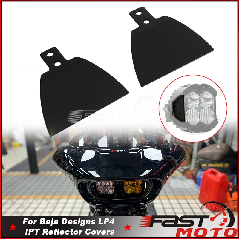 For Baja Designs LP4 IPT Reflectors Covers LP4 Model Light Pods Front Headlight Reflector Guard Decoration Block IPT Light Frame