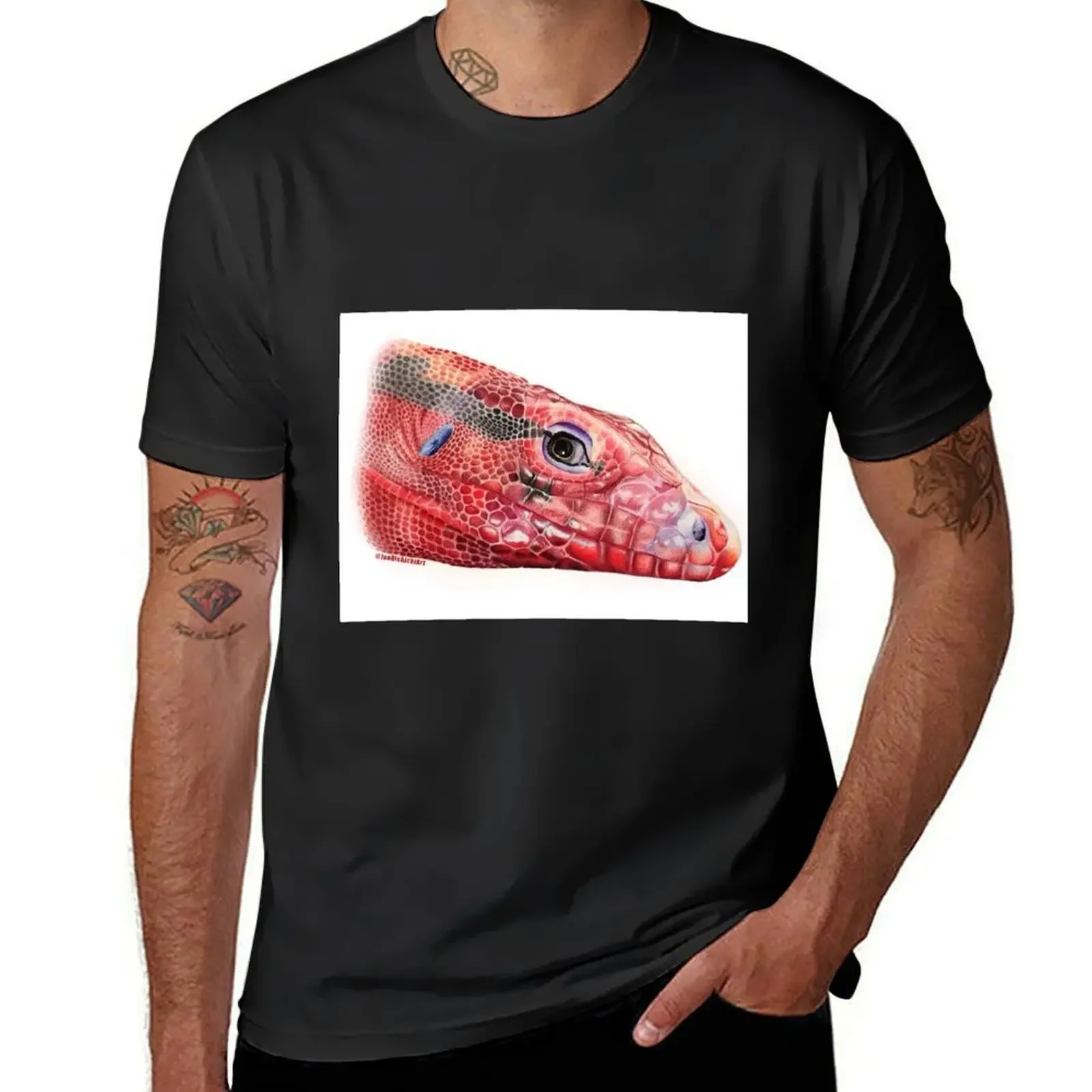 

Red Argentine Tegu T-Shirt graphic t shirts essential t shirt tops quick drying fruit of the loom mens t shirts