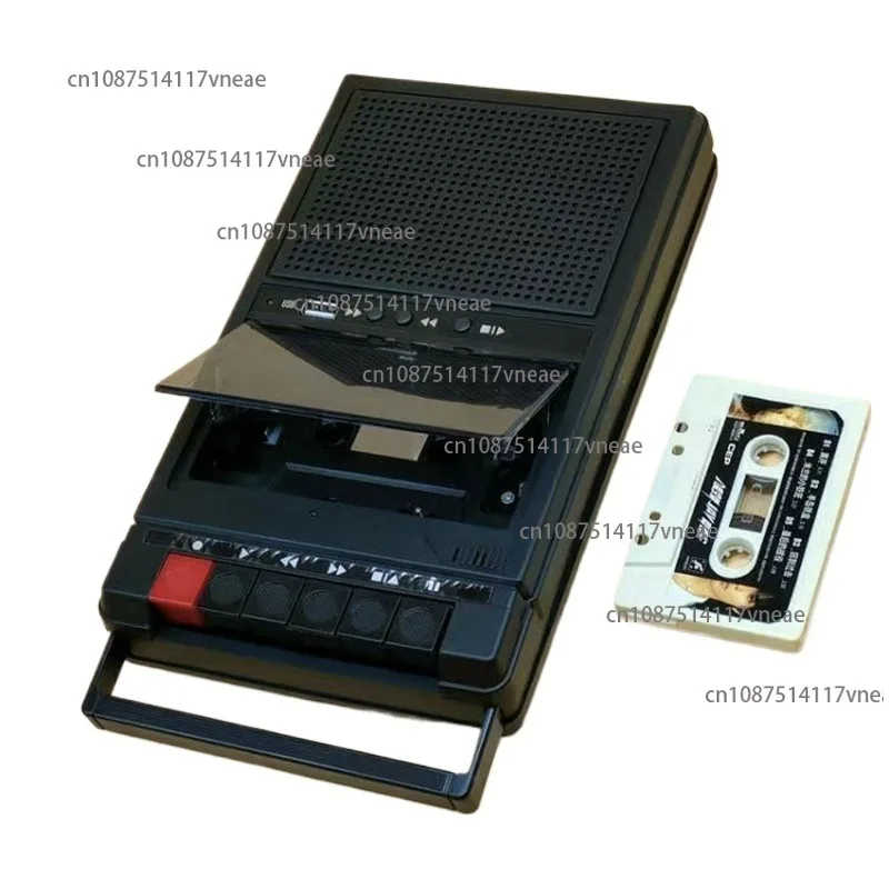 Portable Cassette Recorder Nostalgic Retro Portable Tape Player Walkie-Talkie Player Recorder and Playback All-In-One