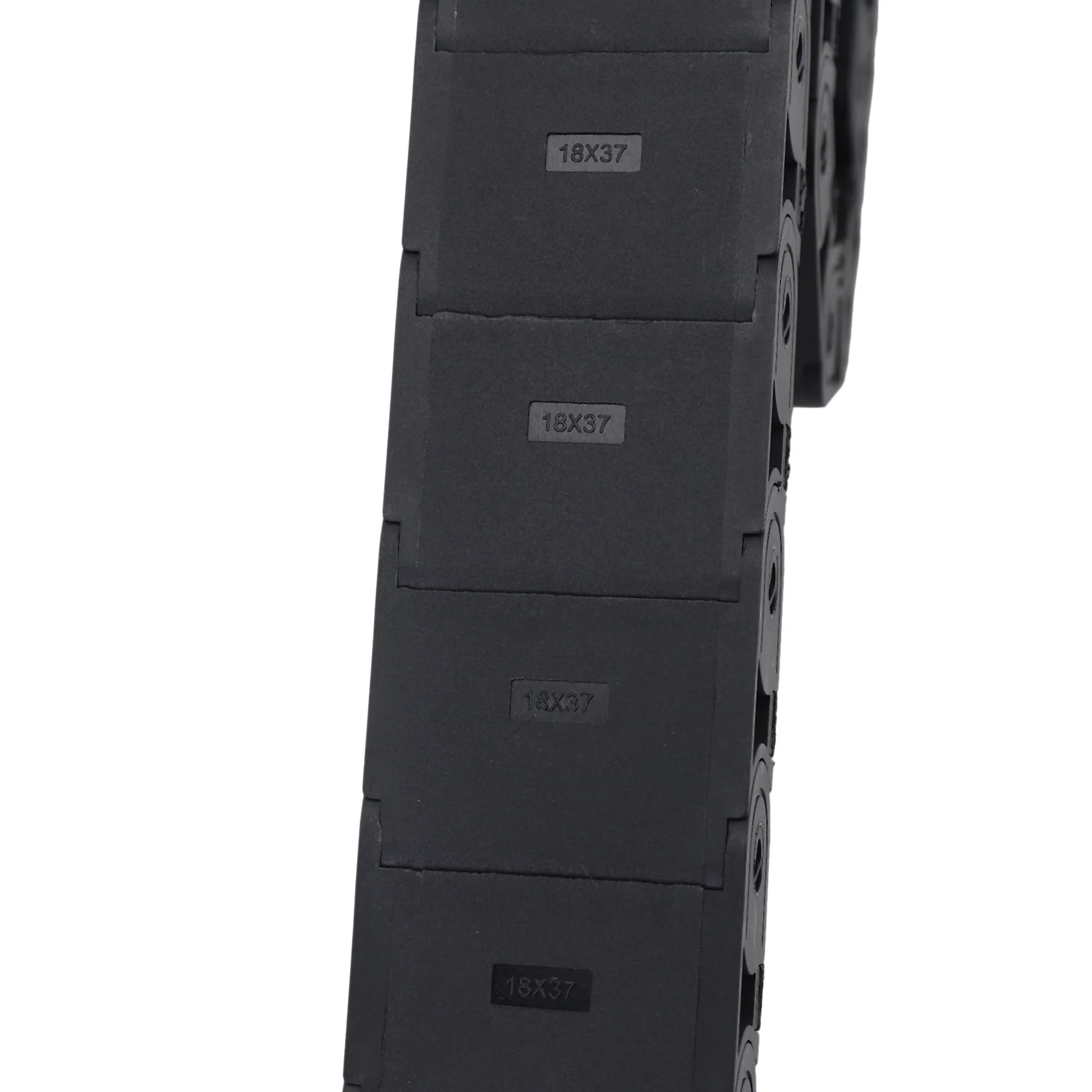 

BAAJ-4Pcs 18 мм х 37 мм черная гибкая полузакрытая кабельная цепь 1 м 39,4 дюйма
