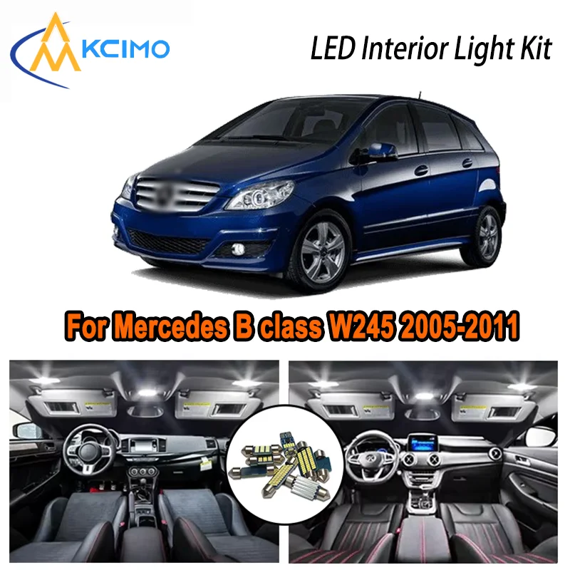 

Для Mercedes B class W245 2005-2011 2006 2007 2008 2009 2010 светодиодный внутренний купол карта багажника комплект автомобильных светодиодных ламп Canbus без ошибок