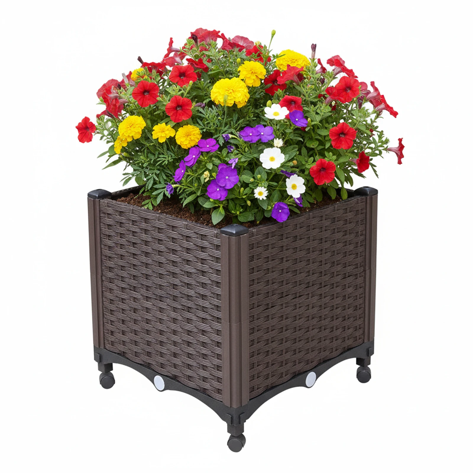 

Приподнятые грядки с дренажным клапаном для сада, патио, балкона (E)