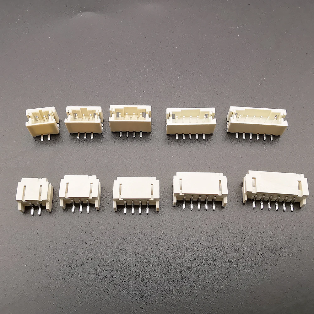50Pcs JST PH 2.0 SMD SMT 2.0MM Pitch Male Pin Header Vertical/Horizontal Connector 2P/3P/4P/5P/6P For PCB Board Socket