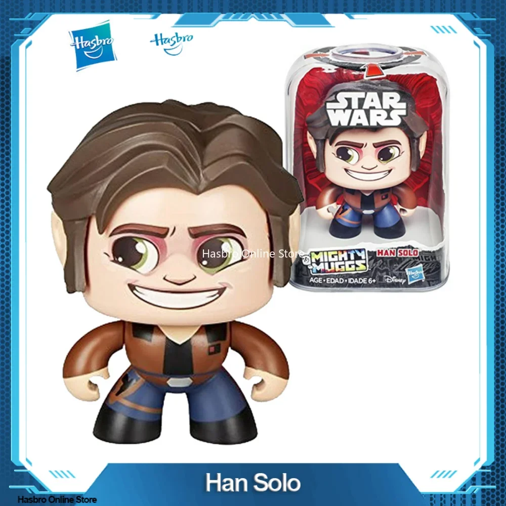 Hasbro Star Wars Mighty Muggs Han Solo Face Changing Doll Action Figure Toys for Children Birthday Gift E2180