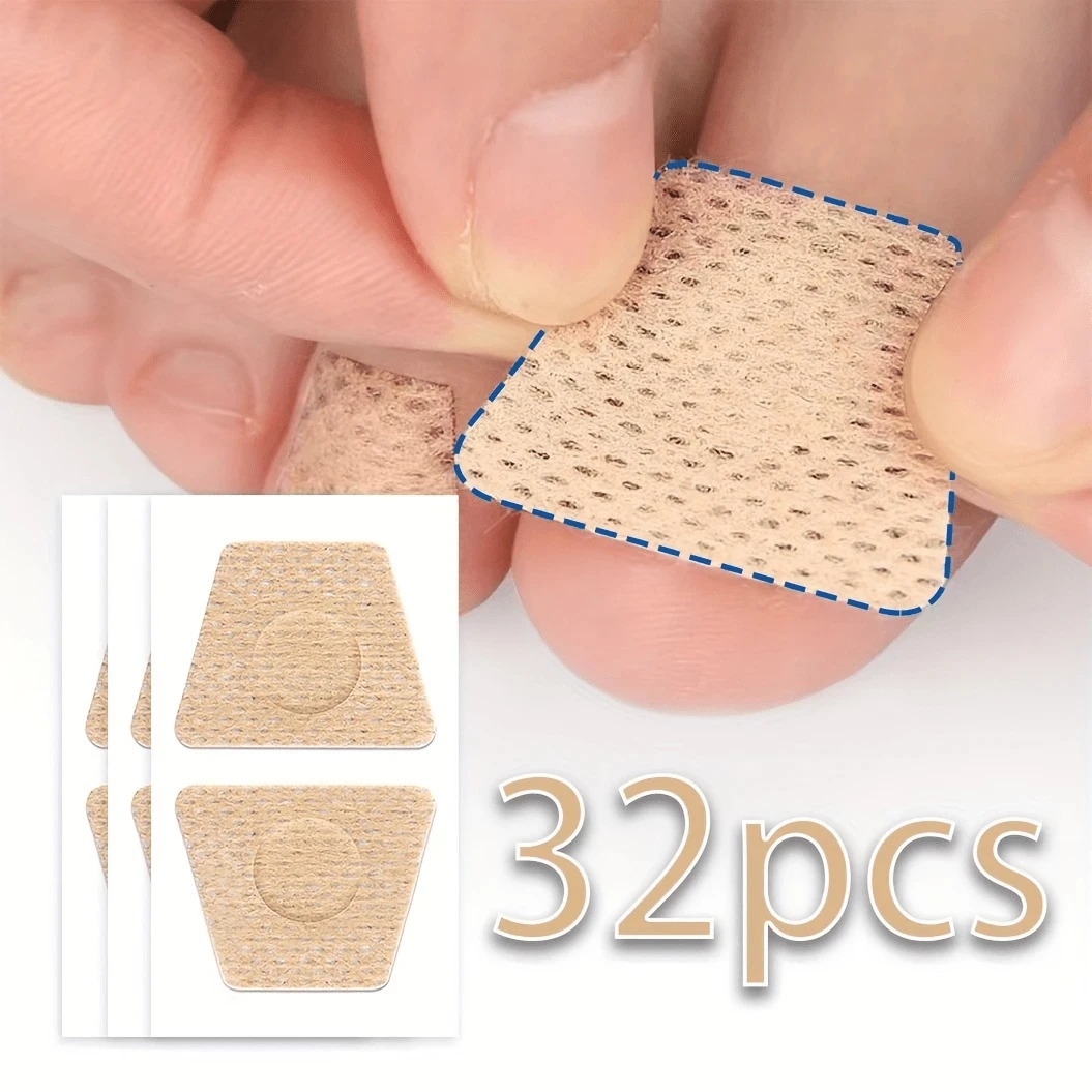 Parche para hongos en las uñas de los pies, parches impermeables para reparación de uñas, pegatina de corrección encarnada, descolorido, dañado, cuidado de los pies, 32 Uds.