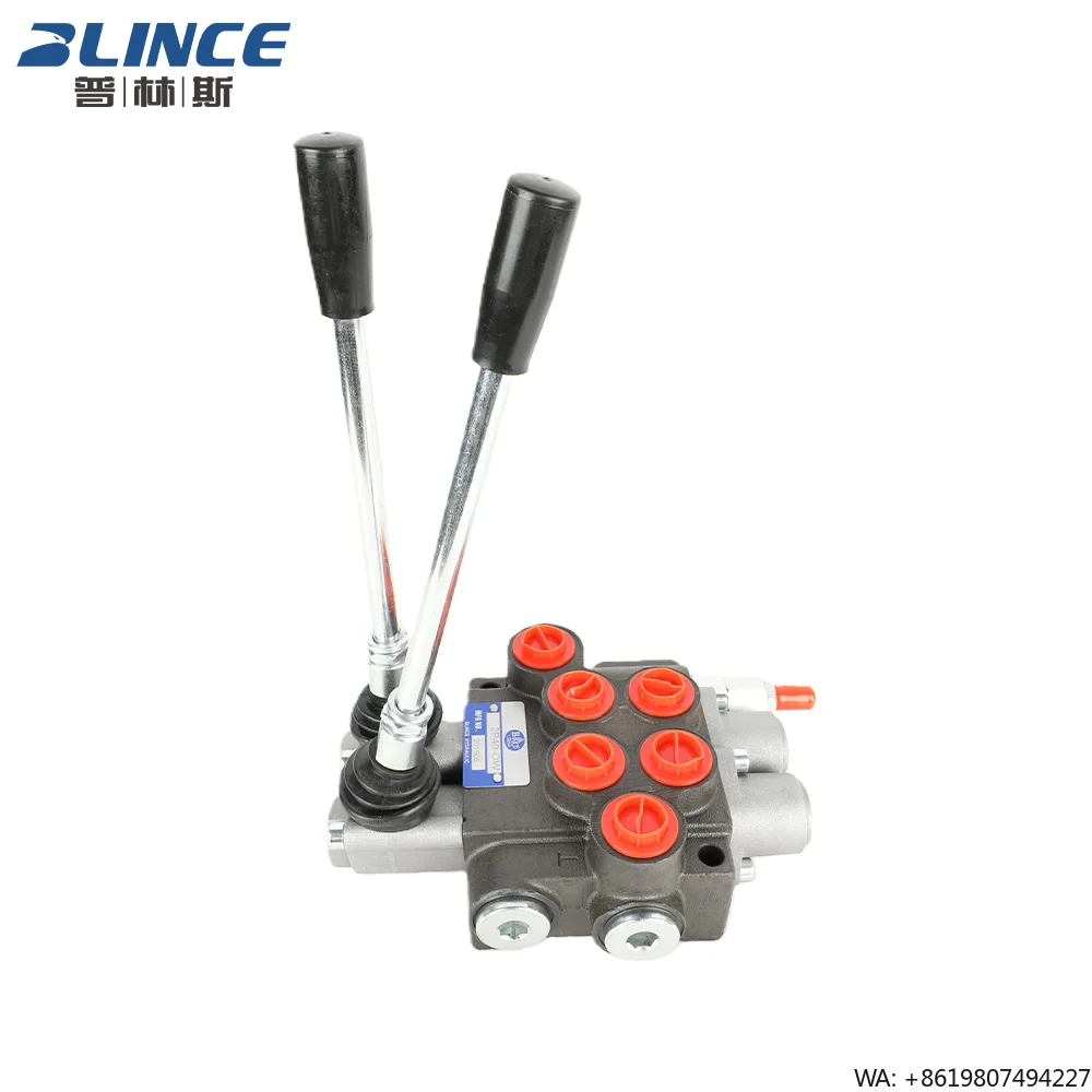 Floating Position Detent Manual Directional Control Valve Hydraulic 2 Spool Way Hydraulic Control Valve for Agriculture s
