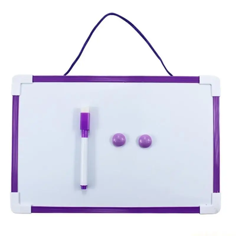 Double-Sided Whiteboard with Marker and Magnets, Toddler Drawing Board