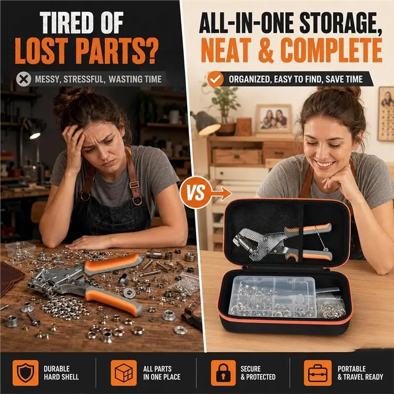 perfect-modern-hard-grommet-tool-kit-with-case-organizer-box-case-only-hard-shell-plastic-divider-included-for-craftspeople