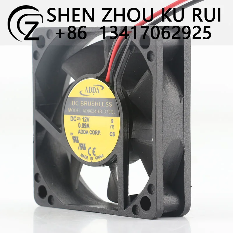 ADDA New original 5V 12V 48V DC 24V 0.09A 3-wire elevator inverter chassis AD0624HB-D70GL cooling fan